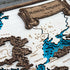 Close-up of Roman Empire map highlighting engraved provinces